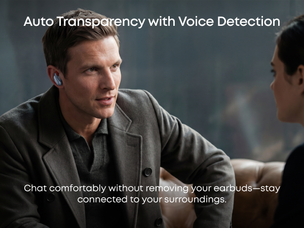 Auto Transparency with Voice Detection