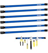 Rechabite 6 Pieces 24" Magnetic Tool Holder Strip, Blue Magnet Bar, Metal Tool Organizer Rack for...