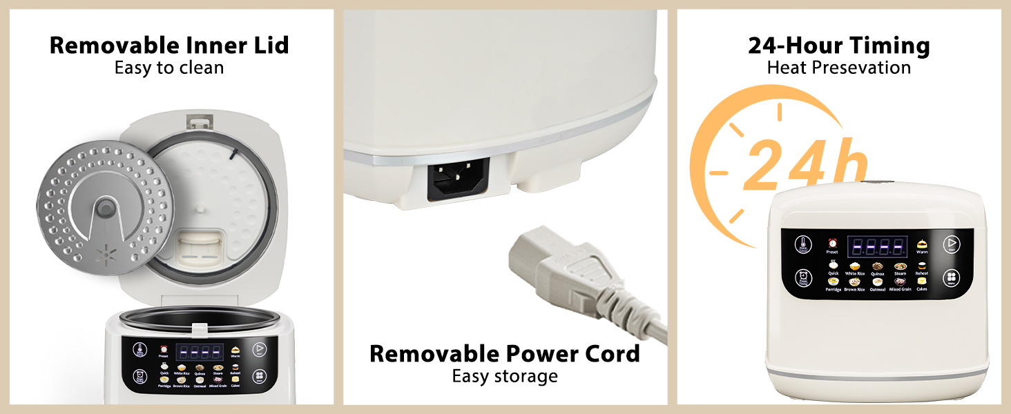 Easy to clean,Easy storage and Heat Presevation.