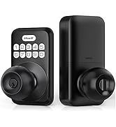 Zowill Keyless Entry with Knob - Electronic Keypad Deadbolt, Keyless Entry with Door Knob, Auto L...