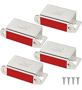 Jiayi Magnetic Catch 4 Pack Magnetic Cabinet Latch 30 lbs Cabinet Door Magnets Closure Stainless ...