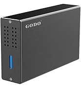 GODO 2.5 inch Dual Bay RAID Hard Drive Enclosure,USB3.0 to 2.5" SATA I/II/III HDDs SSDs RAID Exte...