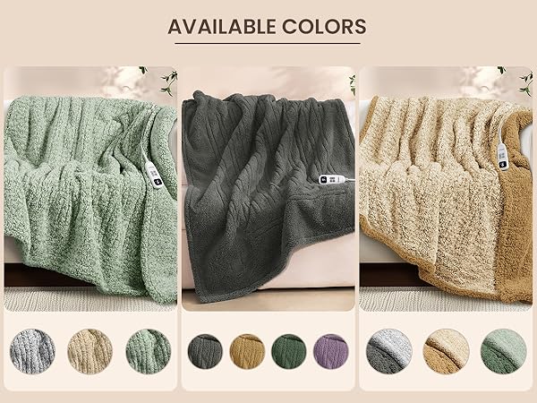 heated blanket throw