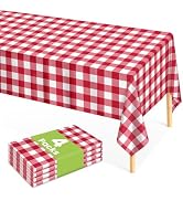 Red Gingham Tablecloth