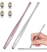AULEEP Capacitive Stylus Pen for Touch Screen 2 Pack with 4 Nanofiber Tips Compatible for Phones,...