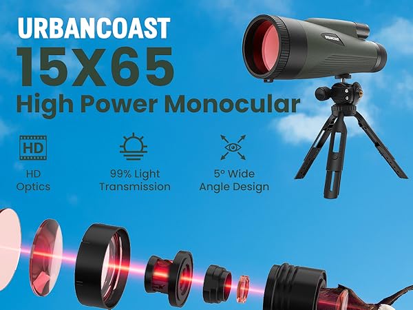 URBANCOAST 15X65 High Power Monocular