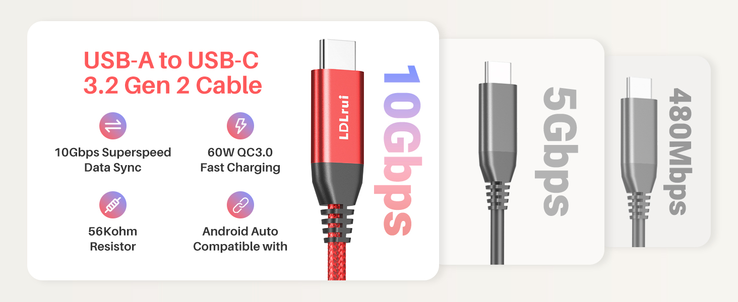 usb 3.2 type a to type c cable superspeed