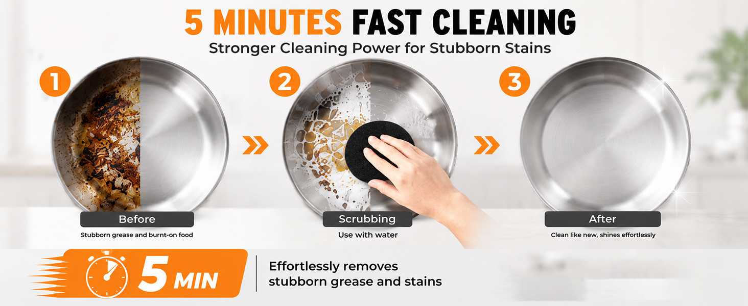 Stainless Steel Sponge Suitable for Stainless Steel Surfaces