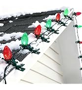TW SHINE C9 Christmas Lights, 100 LED 66 FT Christmas String Lights Outdoor with 100 Spring Clips...