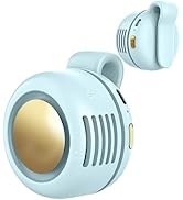 Ahuccf Portable Clip-On Fan, Mini USB Rechargeable 360° Rotatable Fan, 3-Speed Silent Mini Bladel...