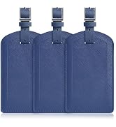 3 Pack Luggage Tags for Suitcases, TSA Approved Bag Tags, Baggage Tags with Privacy Protection, T...