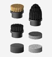 HOTO Grip Cordless Electric Spin Scrubber, IPX7 Waterproof, Lightweight at 0.65 lb with 6 Brush ...