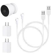 delilyn 2 Pack 10ft/3m Power Cable Compatible with Google Nest Cam Outdoor or Indoor, Battery - W...
