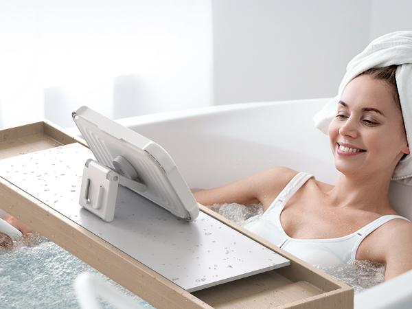 shower phone stand bathtub