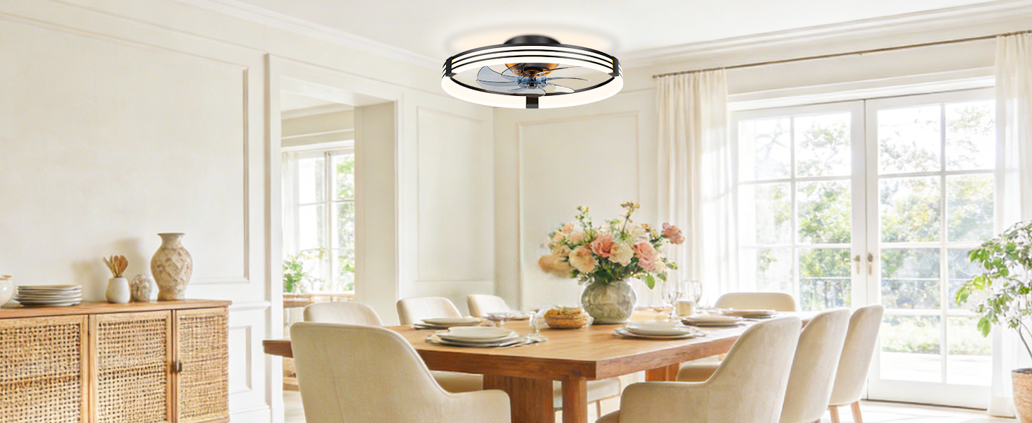kitchen ceiling fan with light and remote control