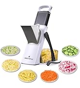 ONCE FOR ALL Upgrade Safe Mandoline Slicer Plus, Biger Size, Adjustable Vegetable Food Chopper Po...