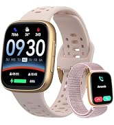 Smart Watches for Women Android iPhone (2 Bands), [1.85" AMOLED Screen] Smartwatch Fitness Tracke...