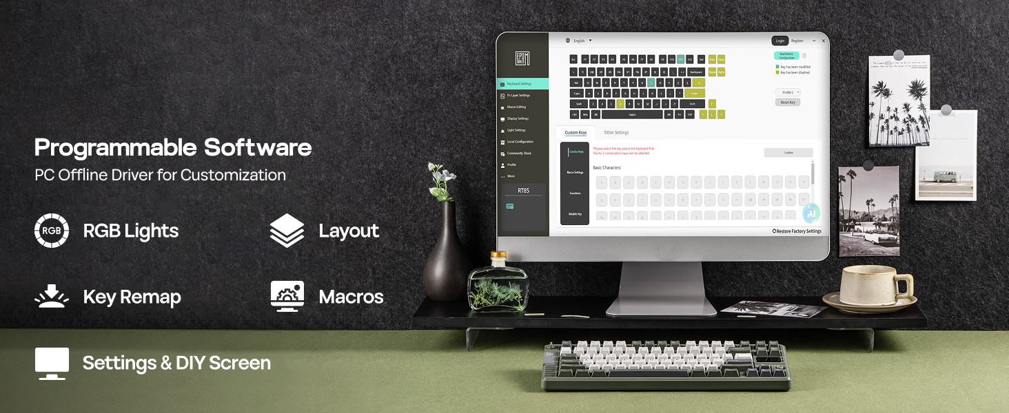 RT85 Wireless Gaming Keyboard