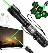 Green Laser Pointer, Laser Pointer Indicator Light, Rechargeable for Outdoor Use, TV/LED/LCD Scre...