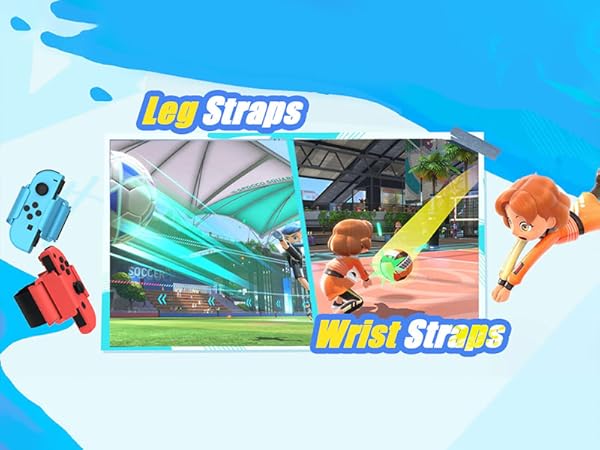 24 in 1 Sports Accessories Bundle Compatible with Nintendo Switch Sports Games