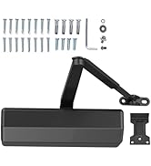 GEKRONE Commerical Automatic Door Closer Heavy Duty Spring Hydraulic Aluminum Alloy Surface Mount...