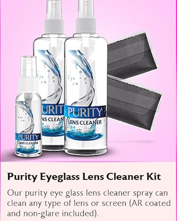 Eyeglass lens cleaner kit
