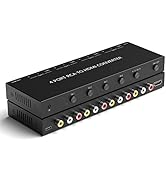4 Port RCA to HDMI Converter 1080P/720P RCA Composite CVBS AV Switch to HDMI Converter Adapter Su...