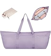 sportsnew Large Yoga Mat Bag with Shoes Bag and Wet Compartment Ladies Pilates Gym Bag with Yoga ...