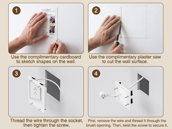 in-Wall TV Cable Management Kit