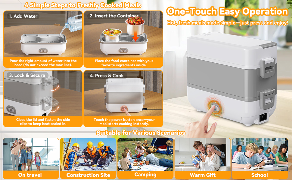 Electric Heated Lunch Box