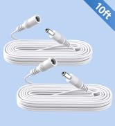 ANLINK 2 Pack 10ft 3M DC Power Extension Cable, 2PCS DC 12V Power Adapter Extension Cord 5.5mm x ...