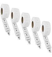 5 Rolls of 2-Digit Take-A-Number Tickets Turn-O-Matic - 3000 Tickets/Roll for D80 Ticket Dispense...