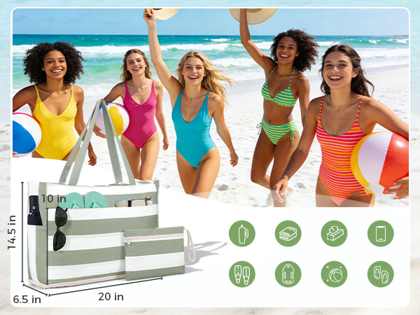 large capacity beach bag