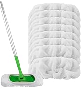 HOMEXCEL Reusable Microfiber Mop Pads Compatible with Swiffer Sweeper-Washable Wet Pad Refills fo...