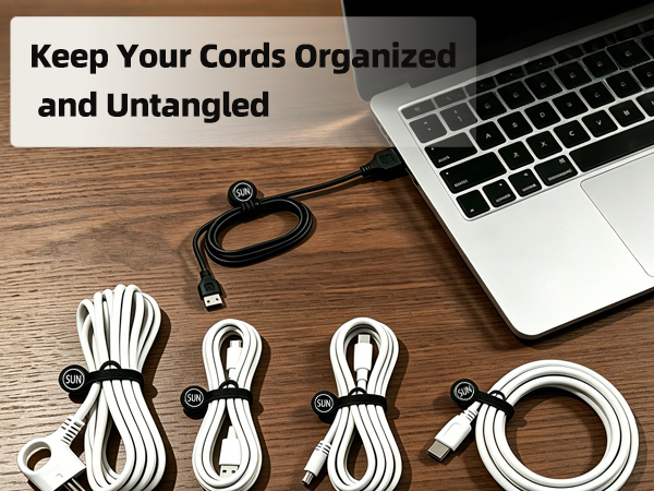 MAGNETIC CABLE CLIPS ORGANIZERS