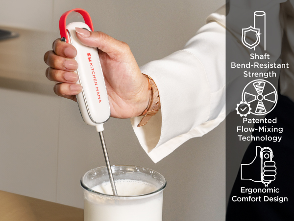 Kitchen Mama Silkwhisk Electric Milk Frother