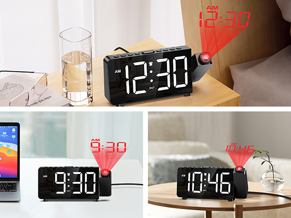 Projection Alarm Clock, Digital Alarm Clock