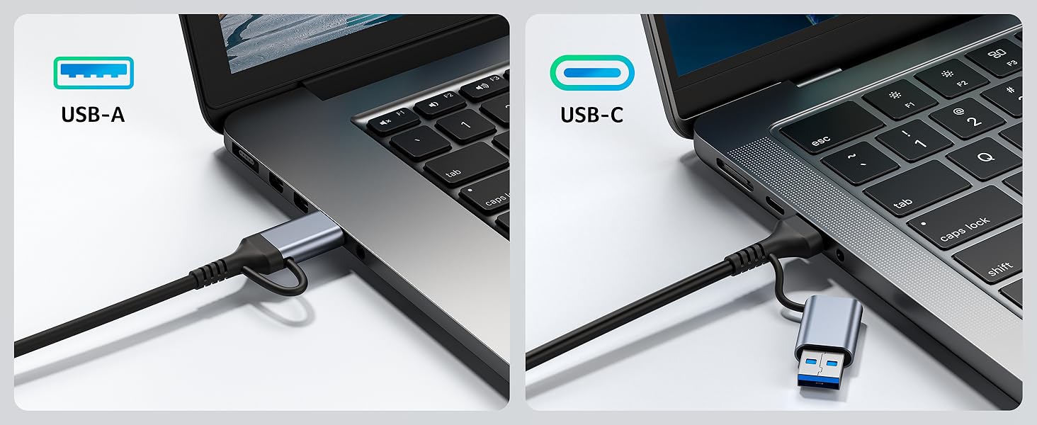2 Connection USB-A&amp;amp;USB-C