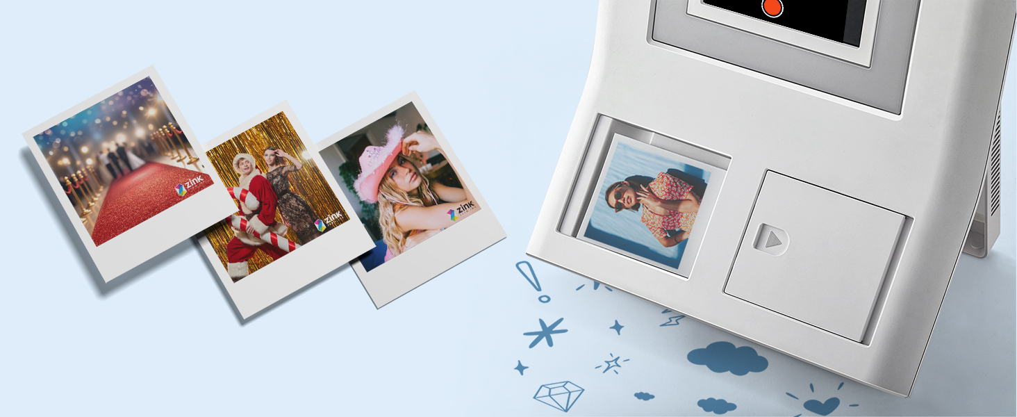 Photo Booth Machine Instant Color Photo Printer - 10.1&#34; Touchscreen