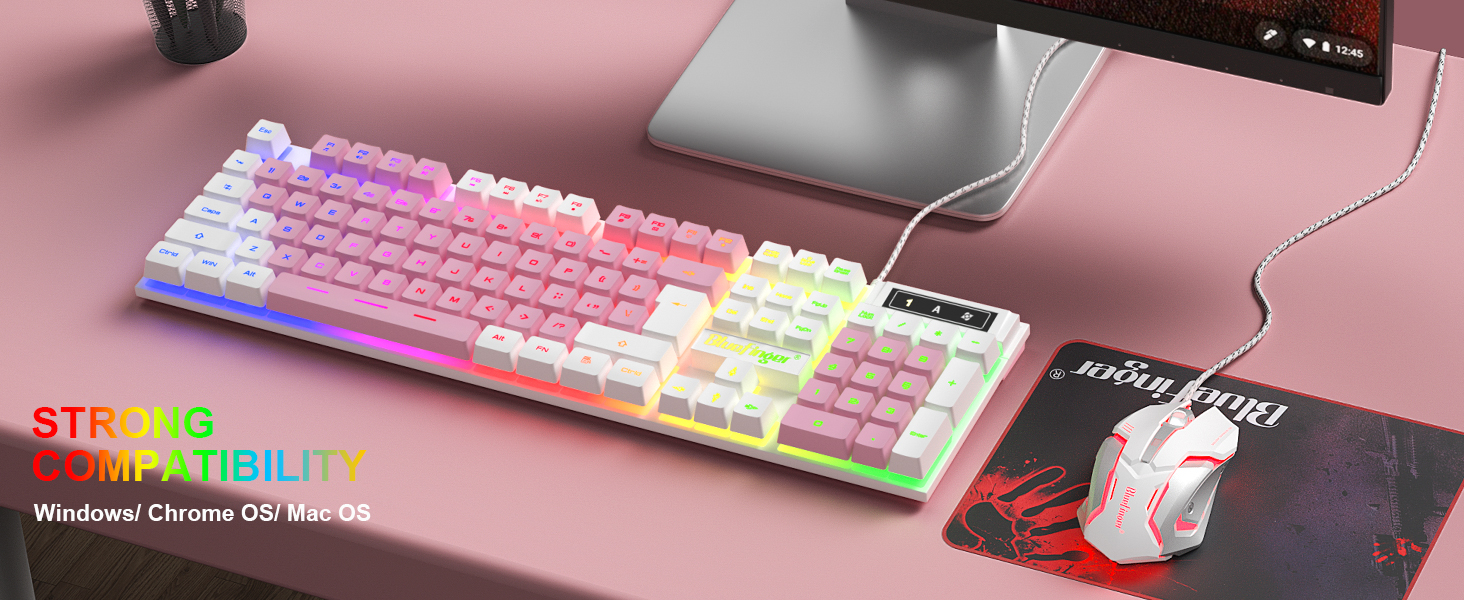 wired gaming keyboard and mouse