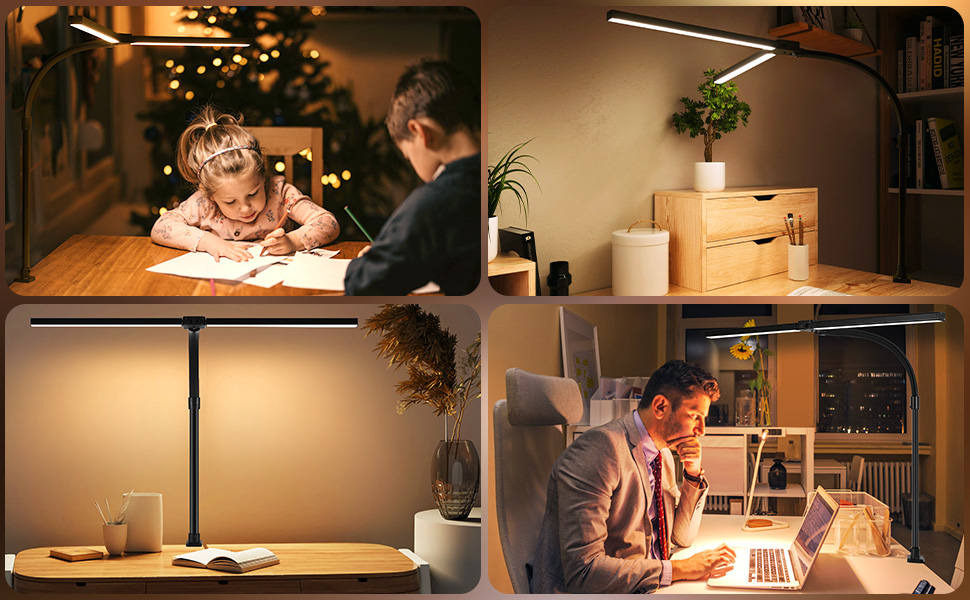 double head desk lamp