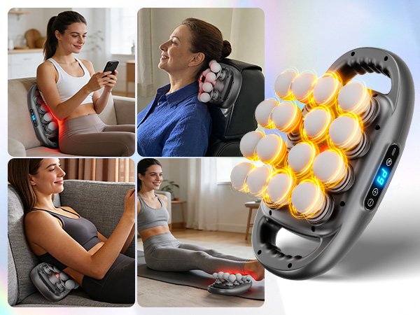 16 Head Massage Gun Deep Tissue Quiet Muscle Massage Gun for Back