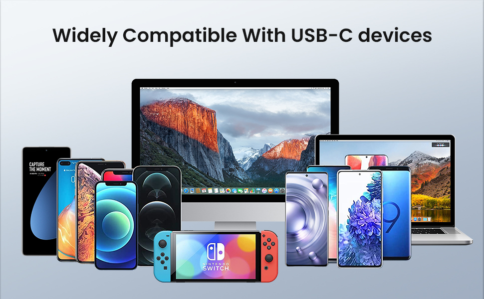 Widely Compatible with USB-C devices