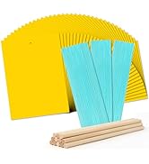Landisun Fruit-Fly Sticky-Trap Outdoor Indoor Yellow Sticky Insect Traps Bug-Killer Catcher NonTo...