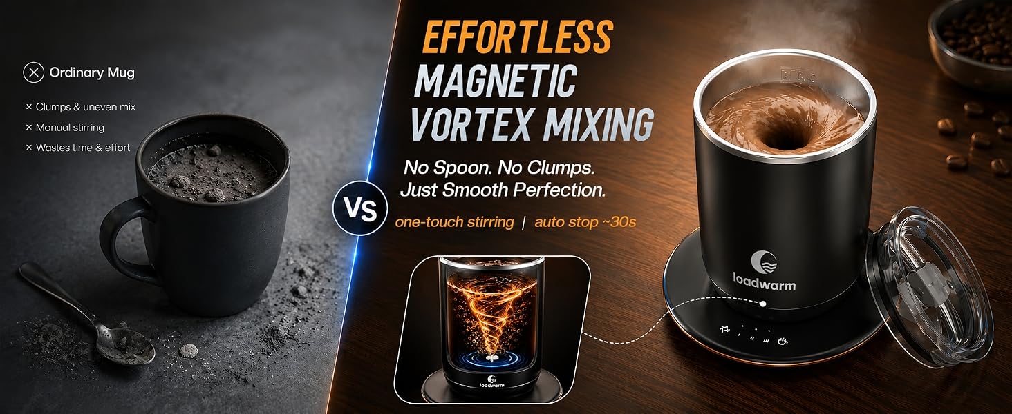 Effortless Magnetic Vortex Mixing