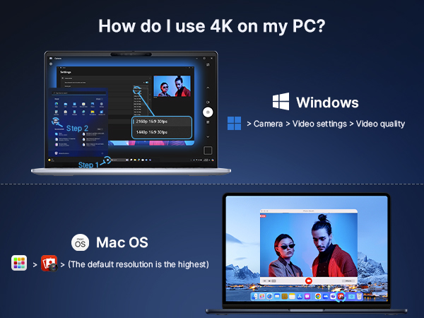 Shows how to open the N60 Pro on Windows and Mac systems