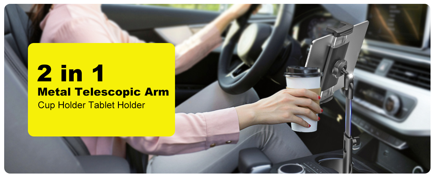cup holder tablet mount