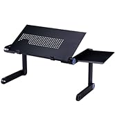 Zippace Adjustable Lap Desk Laptop Computer Portable Multifunctional Ergonomic Vented Table Stand...