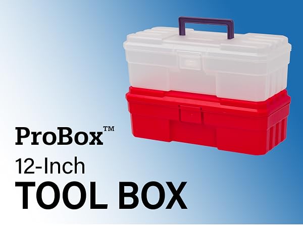 Akro-Mils ProBox 12 inch Portable Plastic Tool Box