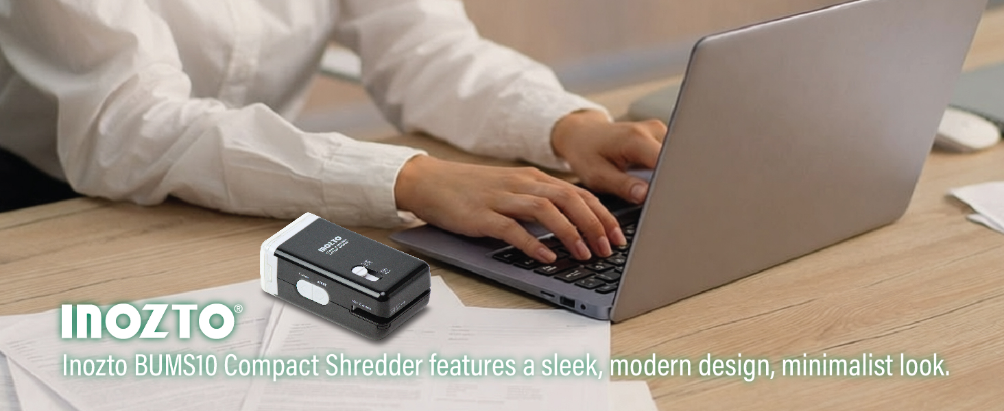 INOZTO Three-in-one Handheld Paper Shredder for Home and Office